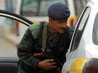 A Yemeni soldier searches a car near the airport in the capital, Sanaa. The United States has ordered Americans to leave Yemen immediately amid a warning of a possible attack. A Yemeni soldier searches a car near the airport in the capital, Sanaa. The United States has ordered Americans to leave Yemen immediately amid a warning of a possible attack.